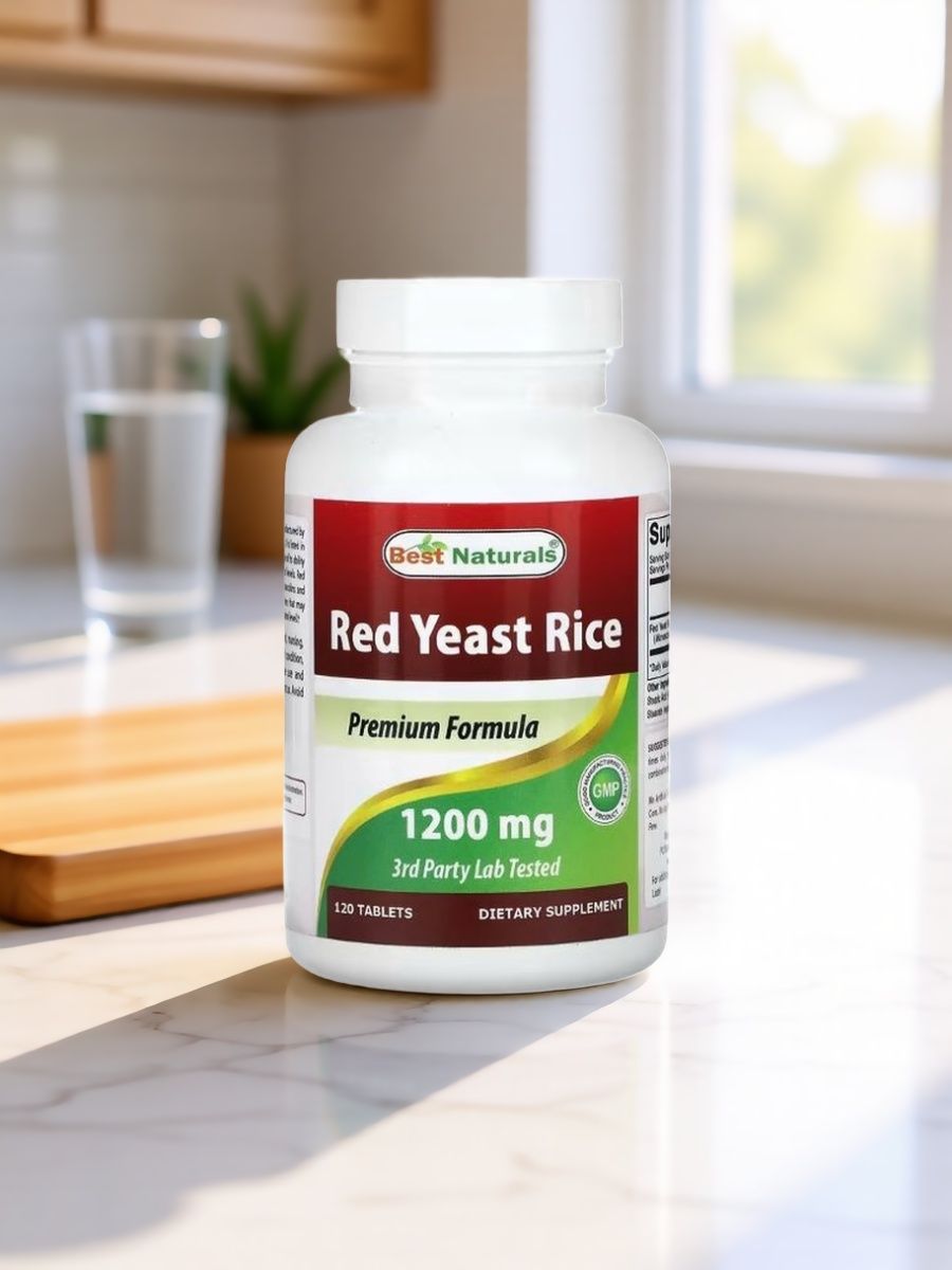 Красный дрожжевой рис Best Naturals, 120 таблеток, 1200 мг