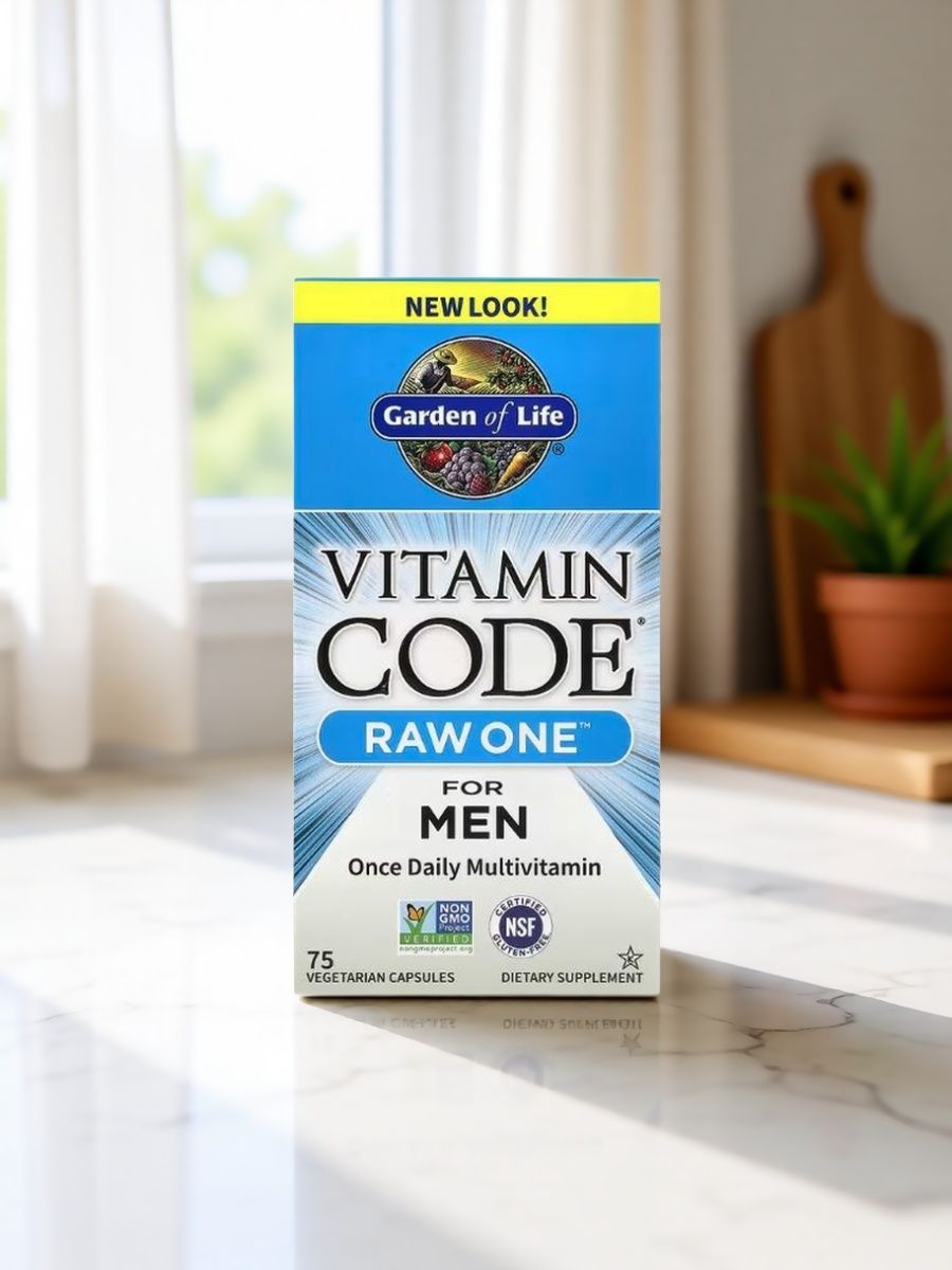 Vitamin Code RAW One, 75 вегетарианских капсул, мультивитамин для мужчин