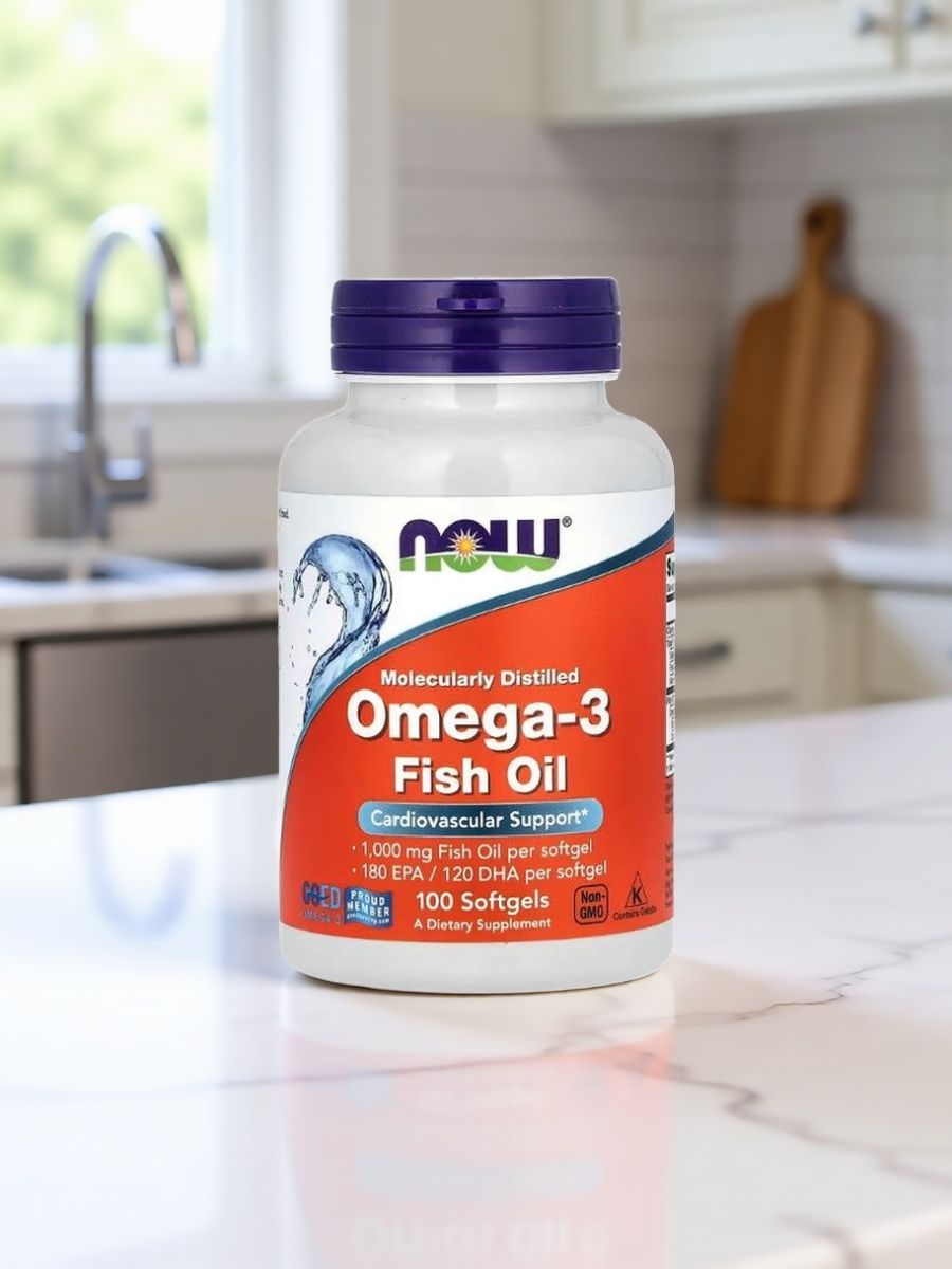 Рыбий жир NOW Foods Омега-3 1000 мг, 100 капсул