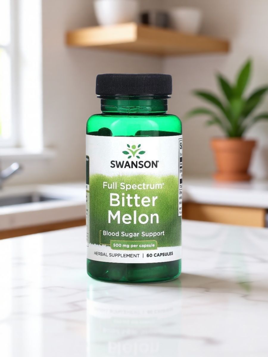 Капсулы горькой дыни Swanson 500 мг, 60 штук