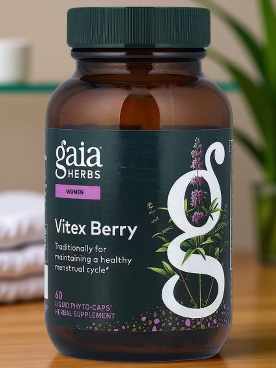 Витекс Gaia Herbs, флакон 60 веганских капсул с жидким содержимым