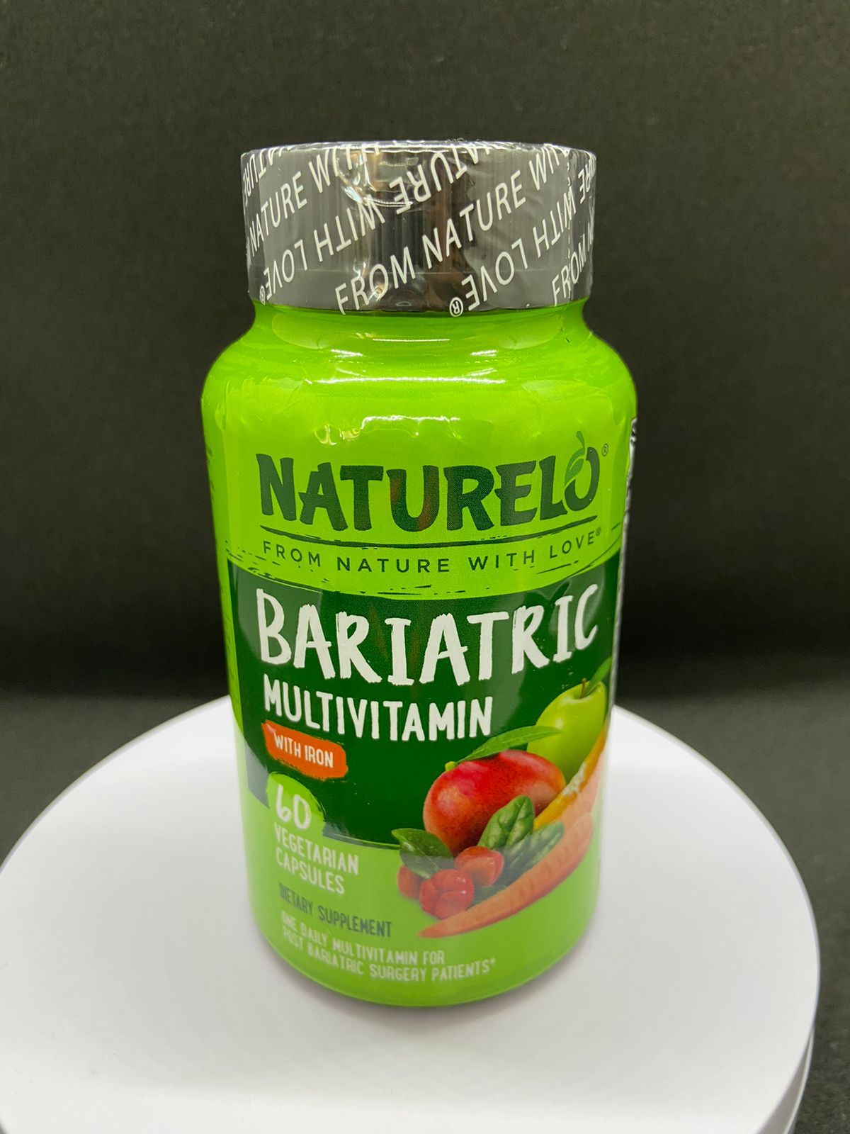 Бариатрические мультивитамины с железом, 60 вегетарианских капсул ,naturelo