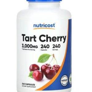 Упаковка экстракта вишни Nutricost 240 капсул