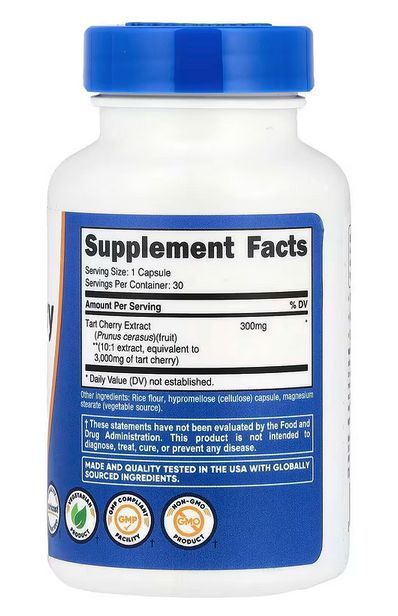 Экстракт вишни 30 капсул , nutricost