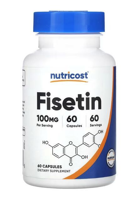 Физетин 100 мг, 60 капсул Nutricost