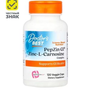 PepZin GI 120 вегетарианских капсул Doctor's Best