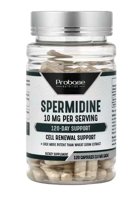 cпермидин, 10 мг, 120 капсул probase nutrition