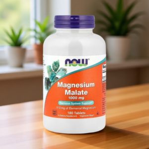 NOW Foods малат магния 1000 мг, упаковка 180 таблеток