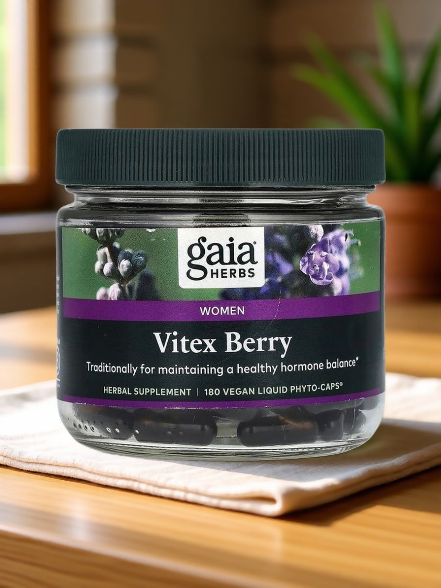 Gaia Herbs Vitex Berry, флакон 180 веганских жидких капсул