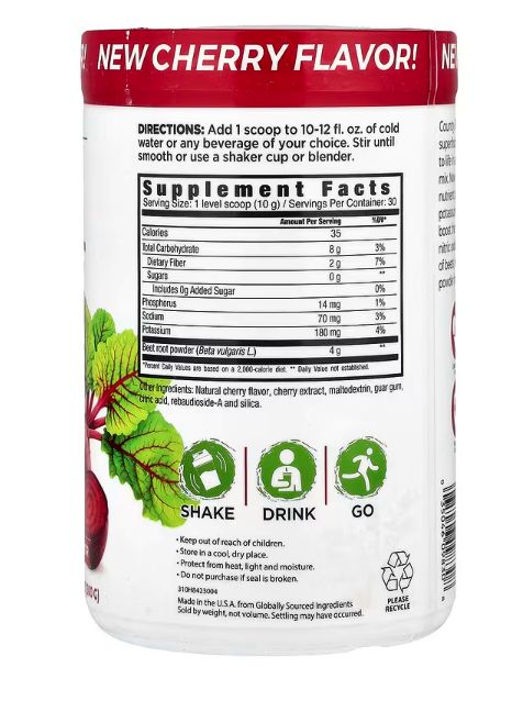 country farms, bounful beets, экстракт цельной свеклы, вишневый вкус, 300 г