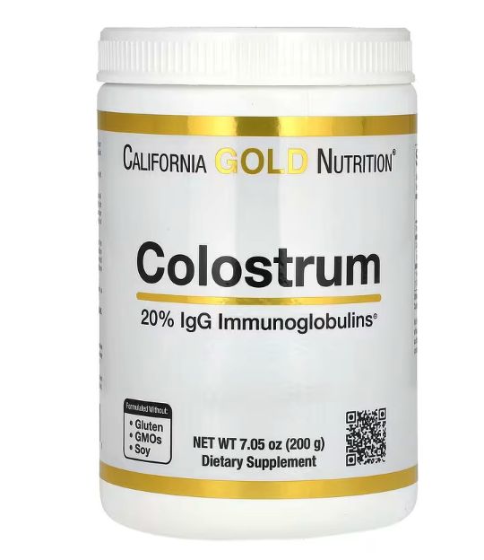 Молозиво в порошке California Gold Nutrition 200 г
