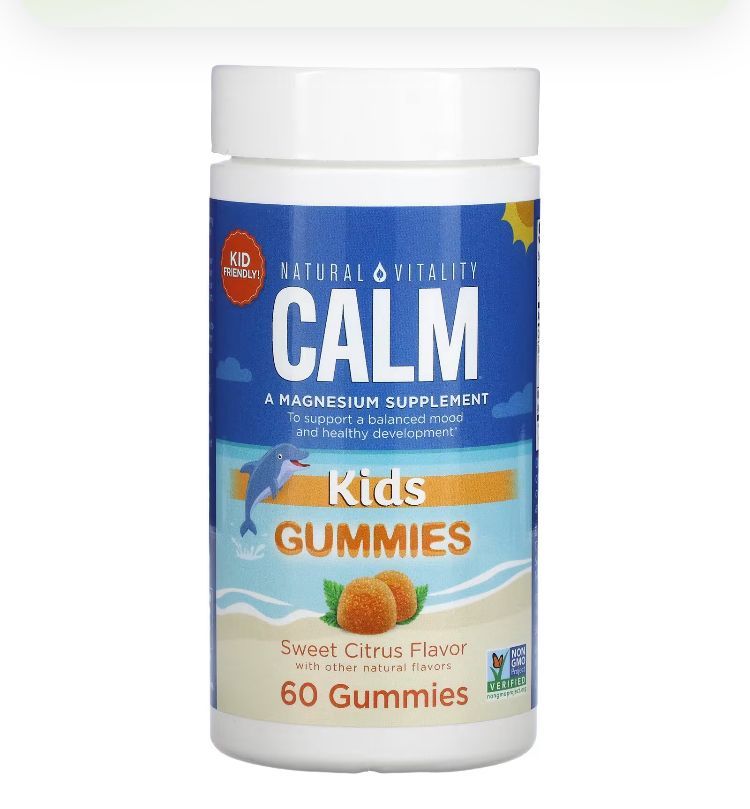 calm, детский магний , сладкие цитрусовые, natural vitality,60 мармеладок