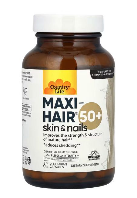 Maxi-Hair Skin Nails витамины 60 капсул Country Life