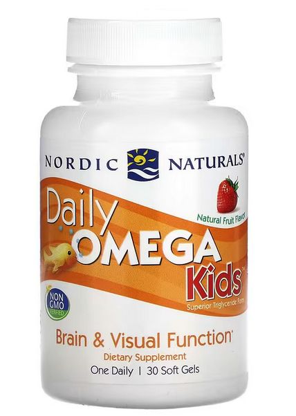 Омега 3 для детей Nordic Naturals, флакон 30 капсул