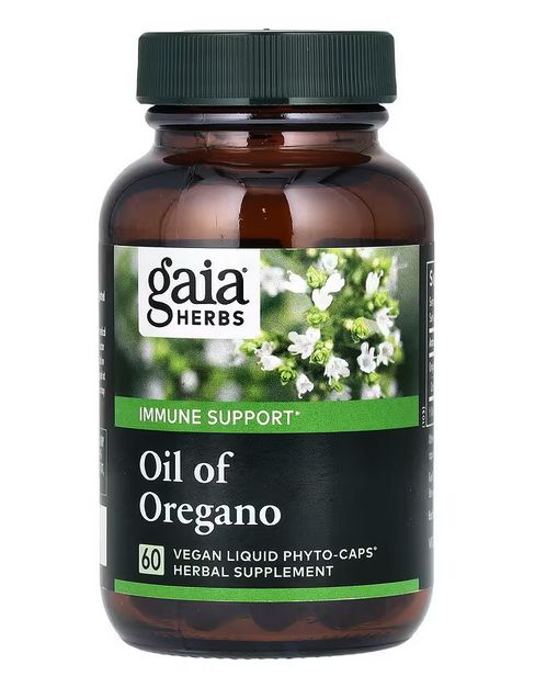 Масло орегано, 60 веганских капсул с жидкостью phyto caps ,gaia herbs (США)