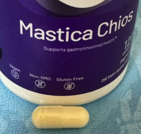 advanced orthomolecular research aor, mastica chios, мастиковая смола для желудка из Греции с острова Хиос, 400 мг, 120 вегетарианских капсул