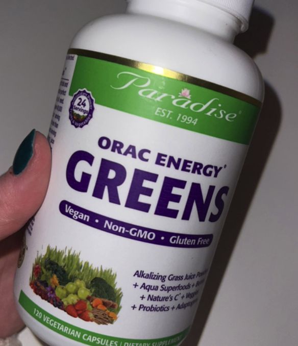paradise herbs, orac energy greens, суперфуд , Мощный антиоксидант фрукты и овощи , 120 вегетарианских капсул