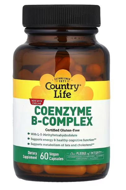 Упаковка Country Life комплекс коэнзимов группы B 60 капсул