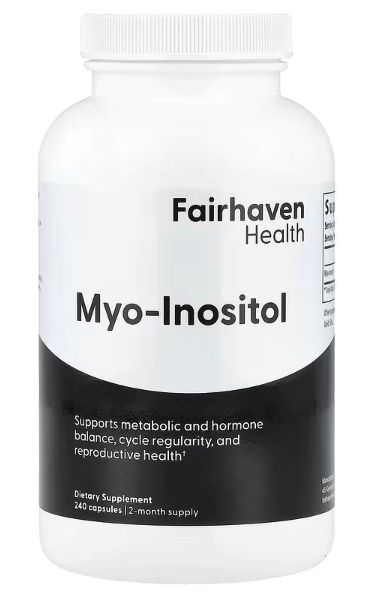 Мио инозитол, для мужчин и женщин, 240 капсул ,fairhaven health (США)