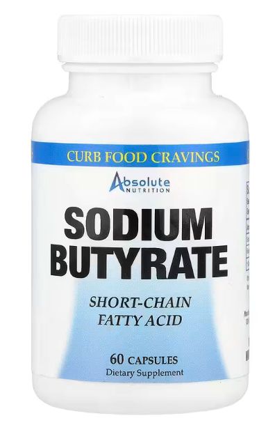 Бутират натрия Absolute Nutrition 365 мг, 60 капсул