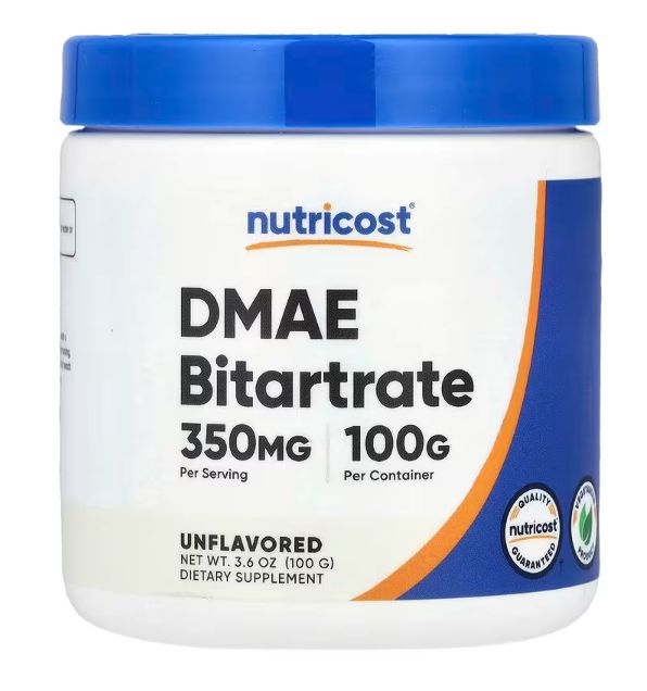 Nutricost, Битартрат ДМАЭ, без добавок, 100 г — изображение 2