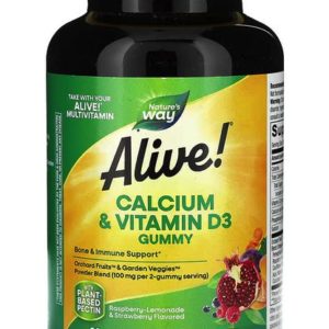 Жевательные конфеты Nature's Way Alive! кальций витамин D3, 60 шт