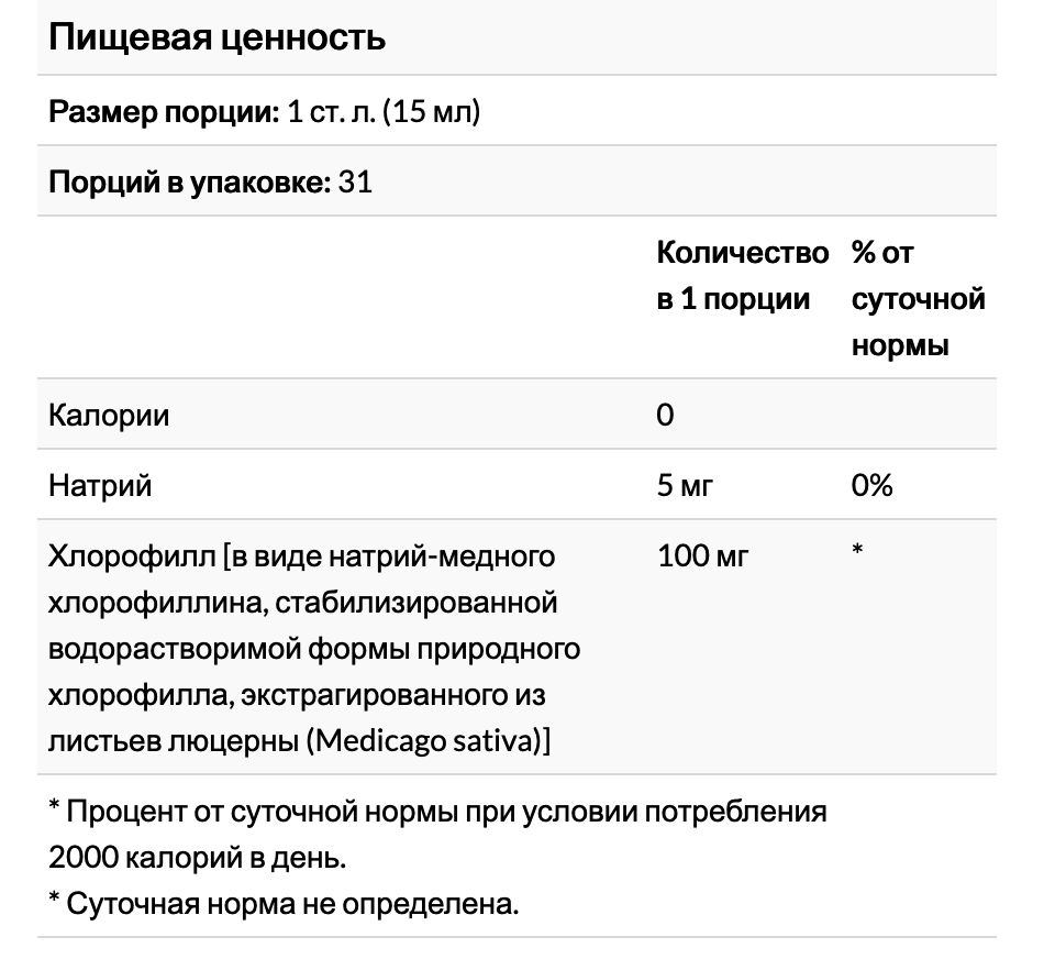 Swanson, Жидкий хлорофилл, 100 мг, 473 мл (16 жидк. Унций) — изображение 3