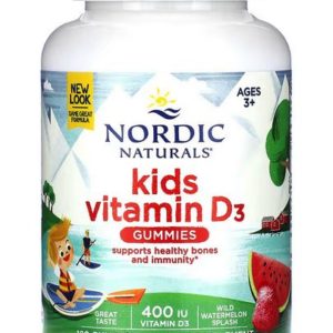 Витамин Д3 Nordic Naturals для детей, 120 жевательных таблеток со вкусом арбуза